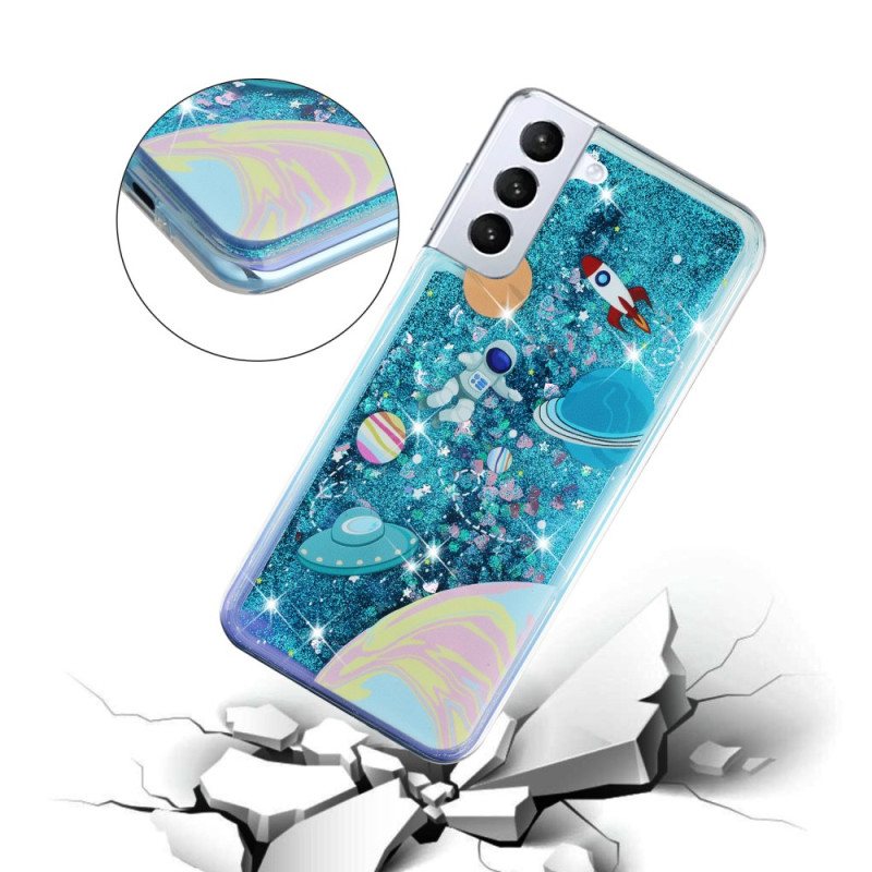 Deksel Samsung Galaxy S24 Plus 5g Universe Glitter Liquid