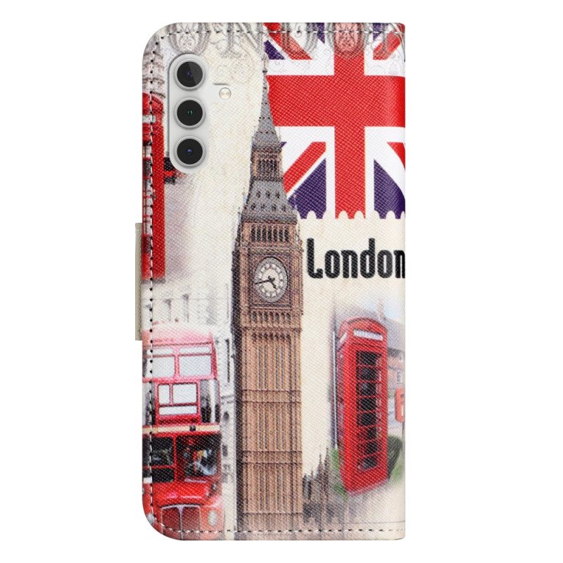 Folio Deksel Samsung Galaxy S24 Plus 5g London Life Beskyttelse Deksel