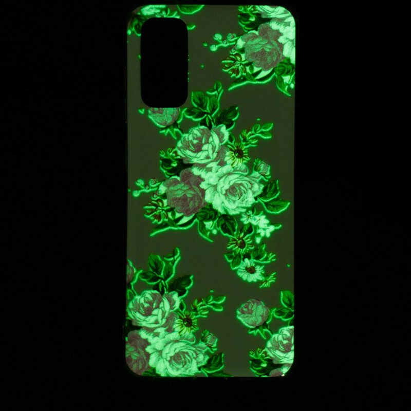 Deksel Til Samsung Galaxy S20 Fluorescerende Liberty-blomster