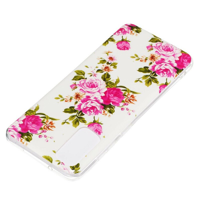 Deksel Til Samsung Galaxy S20 Fluorescerende Liberty-blomster