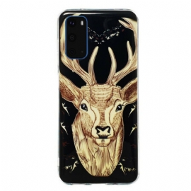 Deksel Til Samsung Galaxy S20 Fluorescerende Majestic Deer