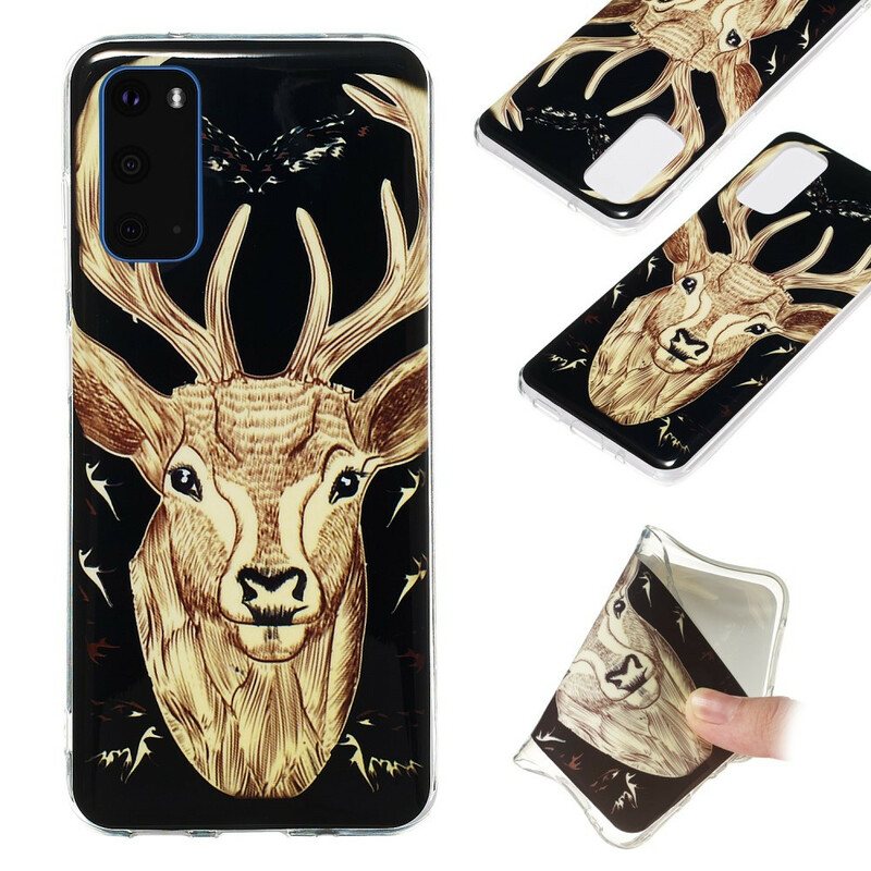 Deksel Til Samsung Galaxy S20 Fluorescerende Majestic Deer