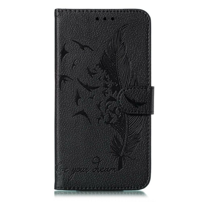 Folio Deksel Til Samsung Galaxy S20 Faux Leather Lev Drømmen Din