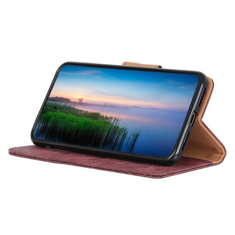 Lærdeksel Til Samsung Galaxy S20 Folio Deksel Vintage Magnetisk Klaff