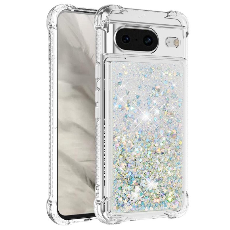 Deksel Google Pixel 8 Mobildeksel Glitter