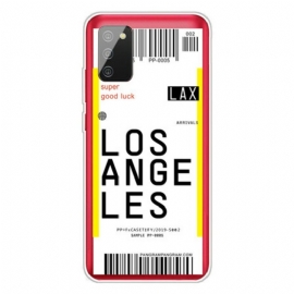 Deksel Til Samsung Galaxy A02s Boardingkort Til Los Angeles