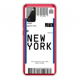 Deksel Til Samsung Galaxy A02s Boardingkort Til New York