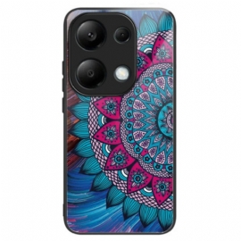 Deksel Xiaomi Redmi Note 13 Pro 4g Mandala Herdet Glass