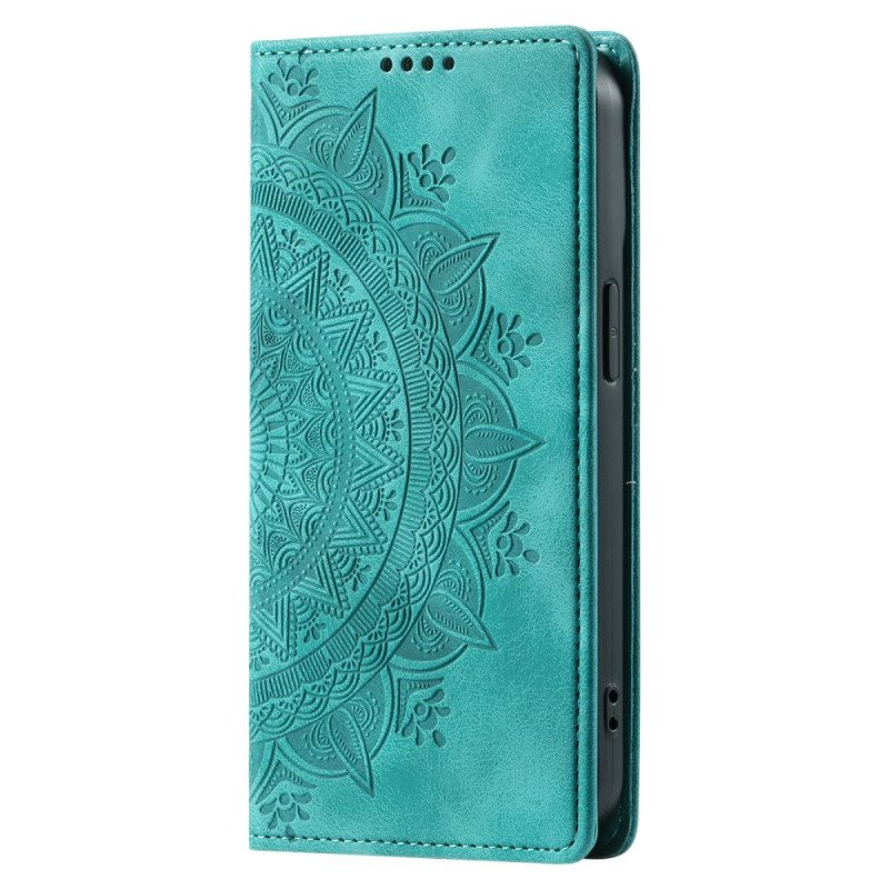 Folio Deksel Xiaomi Redmi Note 13 Pro 4g Mandala Semsket Skinneffekt Beskyttelse Deksel