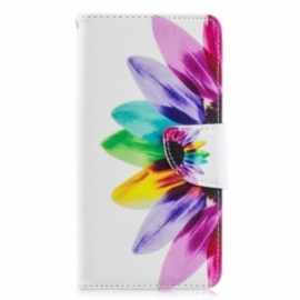 Folio Deksel Til Samsung Galaxy A40 Akvarell Blomst