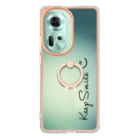 Deksel Oppo Reno 11 5g Keep Smile Ring Holder