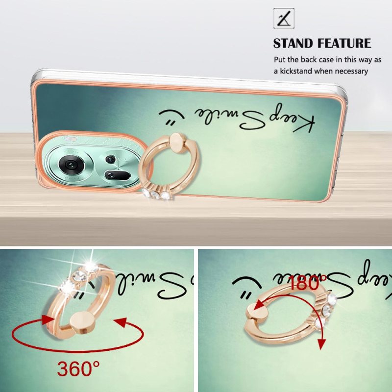 Deksel Oppo Reno 11 5g Keep Smile Ring Holder