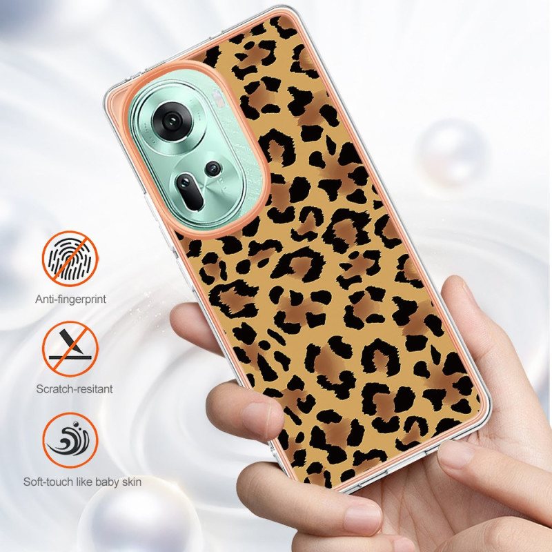 Deksel Oppo Reno 11 5g Leopardtrykk