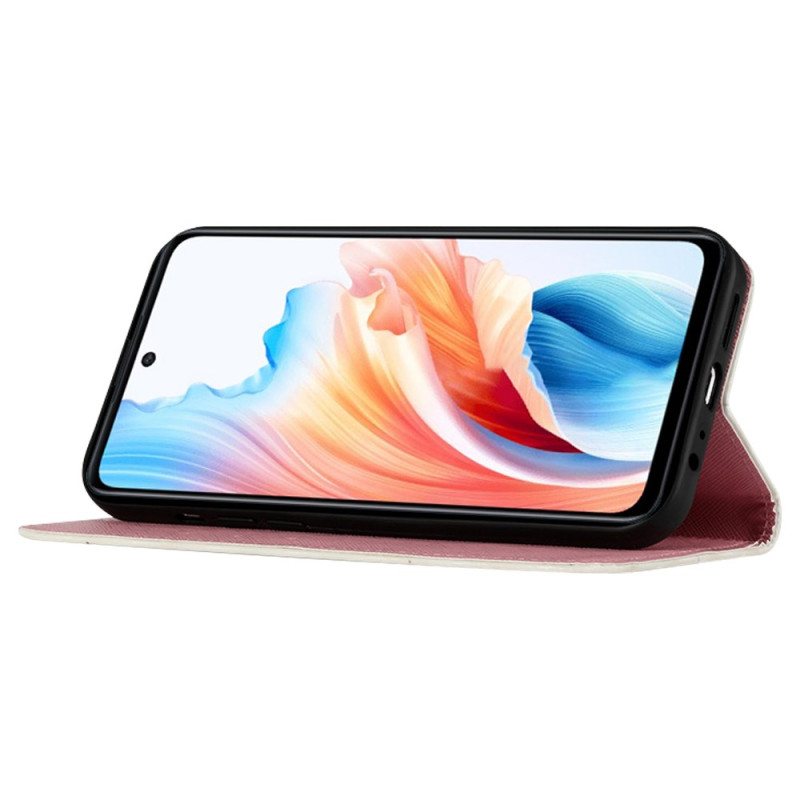 Folio Deksel Oppo Reno 11 5g Valmue Beskyttelse Deksel