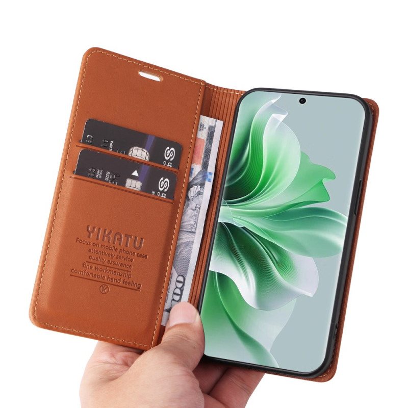 Folio Deksel Oppo Reno 11 5g Yikatu Beskyttelse Deksel