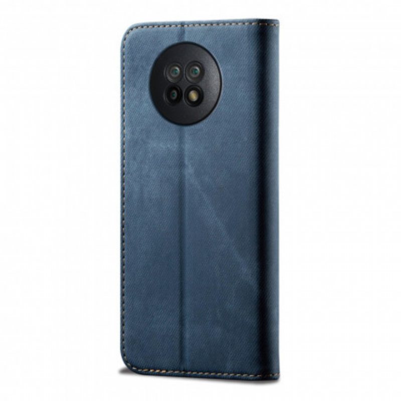 Beskyttelse Deksel Til Xiaomi Redmi Note 9T Folio Deksel Denim Stoff