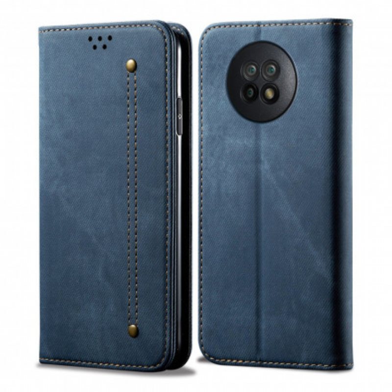 Beskyttelse Deksel Til Xiaomi Redmi Note 9T Folio Deksel Denim Stoff