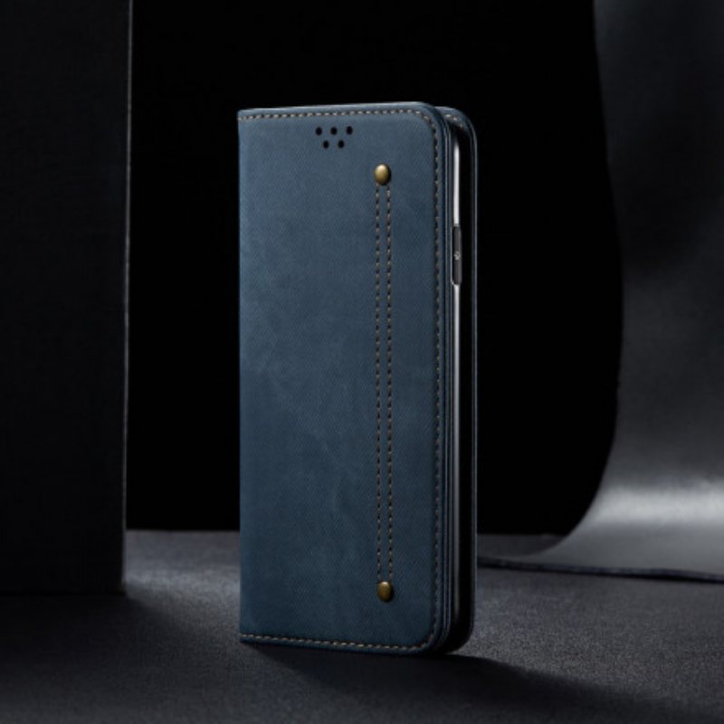 Beskyttelse Deksel Til Xiaomi Redmi Note 9T Folio Deksel Denim Stoff