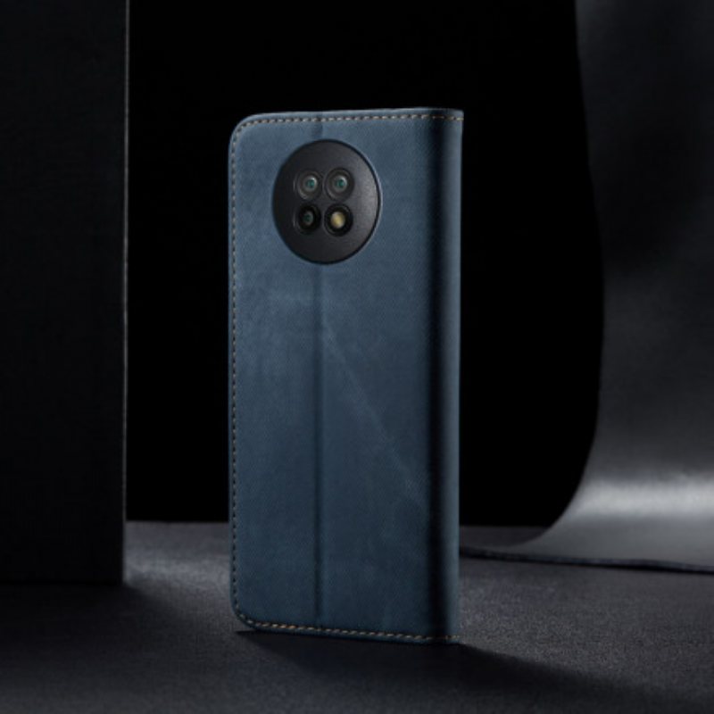 Beskyttelse Deksel Til Xiaomi Redmi Note 9T Folio Deksel Denim Stoff