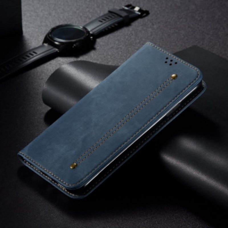 Beskyttelse Deksel Til Xiaomi Redmi Note 9T Folio Deksel Denim Stoff