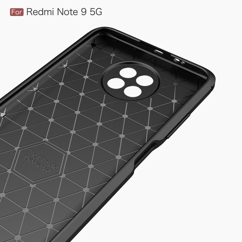 Deksel Til Xiaomi Redmi Note 9T Børstet Karbonfiber