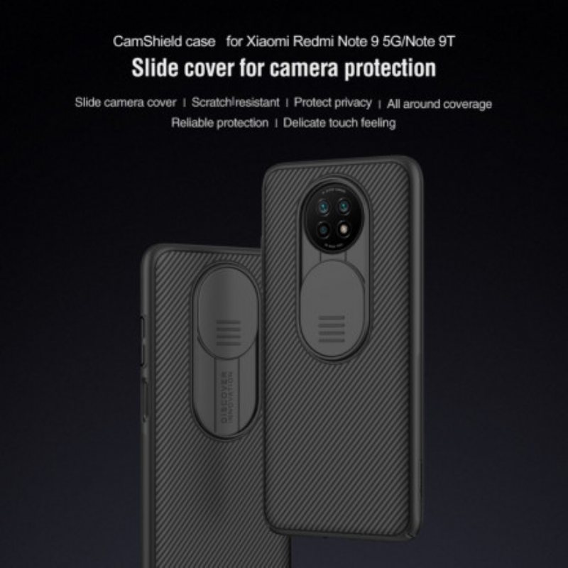 Deksel Til Xiaomi Redmi Note 9T Nillkin Camshield-serien