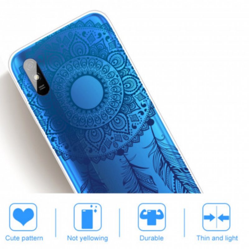 Deksel Til Xiaomi Redmi 9A Single Flower Mandala