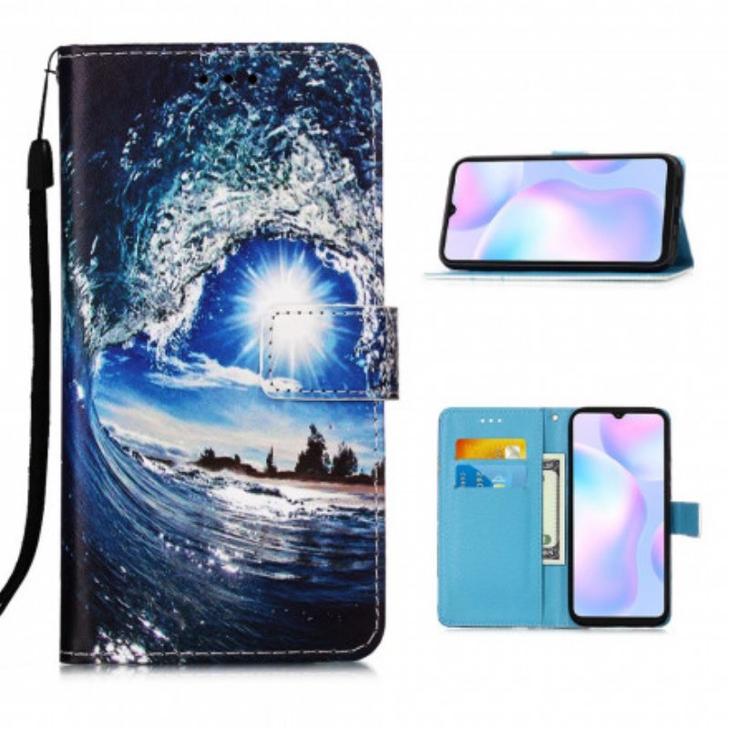 Folio Deksel Til Xiaomi Redmi 9A Med Kjede Daydreams Lanyard Landscape