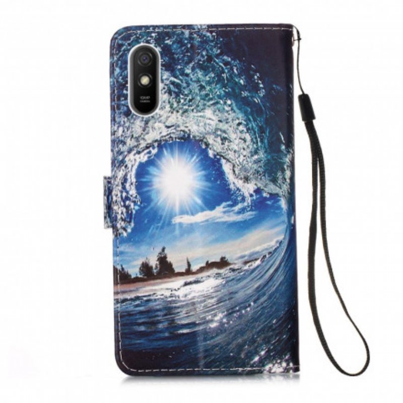 Folio Deksel Til Xiaomi Redmi 9A Med Kjede Daydreams Lanyard Landscape