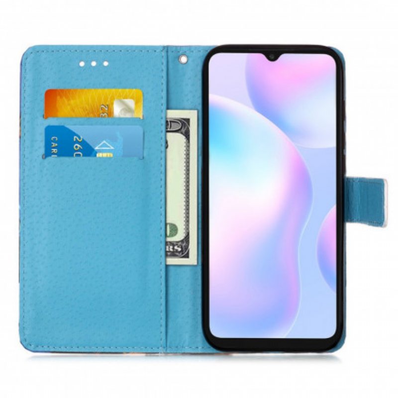 Folio Deksel Til Xiaomi Redmi 9A Med Kjede Daydreams Lanyard Landscape