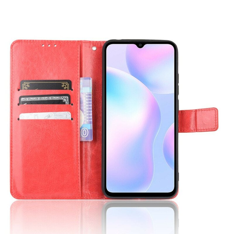 Folio Deksel Til Xiaomi Redmi 9A Prangende Kunstskinn