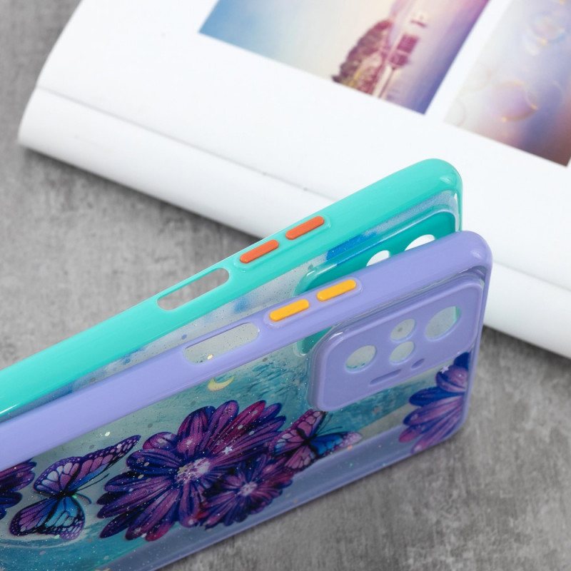 Deksel Til Xiaomi Redmi Note 10 Pro Floral Butterfly Hybrid