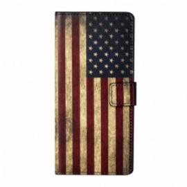 Folio Deksel Til Xiaomi Redmi Note 10 Pro Amerikansk Flagg