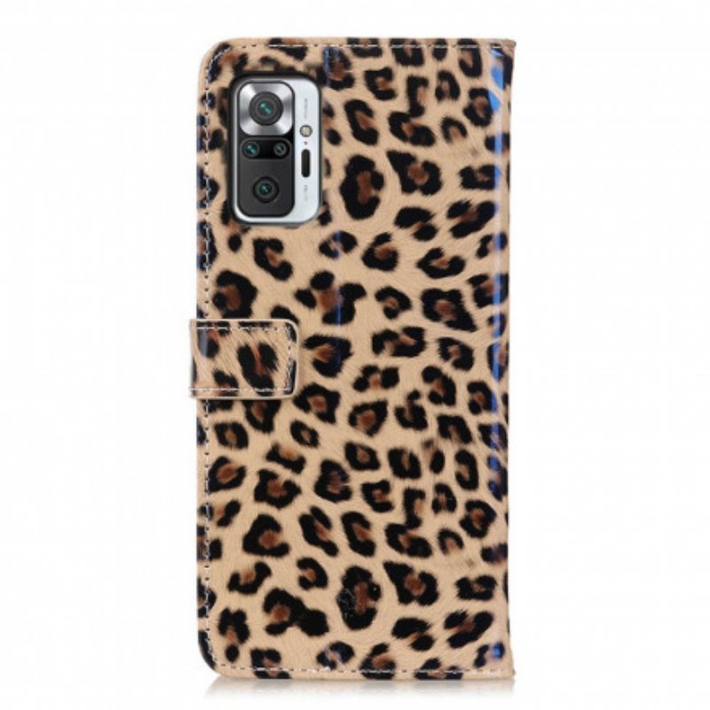 Folio Deksel Til Xiaomi Redmi Note 10 Pro Leopard