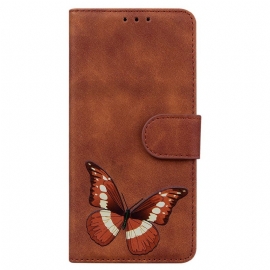 Folio Deksel Til Xiaomi Redmi Note 10 Pro Skin-touch Butterfly