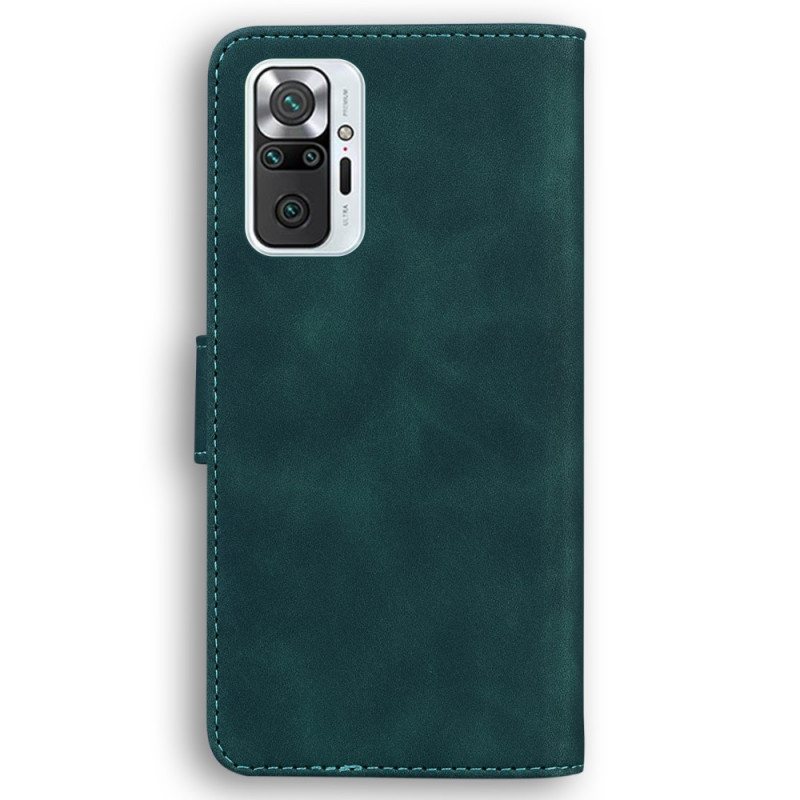 Folio Deksel Til Xiaomi Redmi Note 10 Pro Skin-touch Butterfly