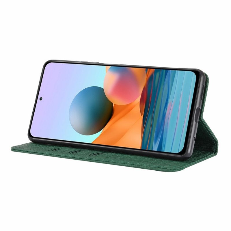 Lærdeksel Til Xiaomi Redmi Note 10 Pro Med Kjede Strappy Vevd Skinnstil