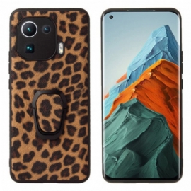 Deksel Til Xiaomi Mi 11 Pro Ringstøtte I Leopardstil