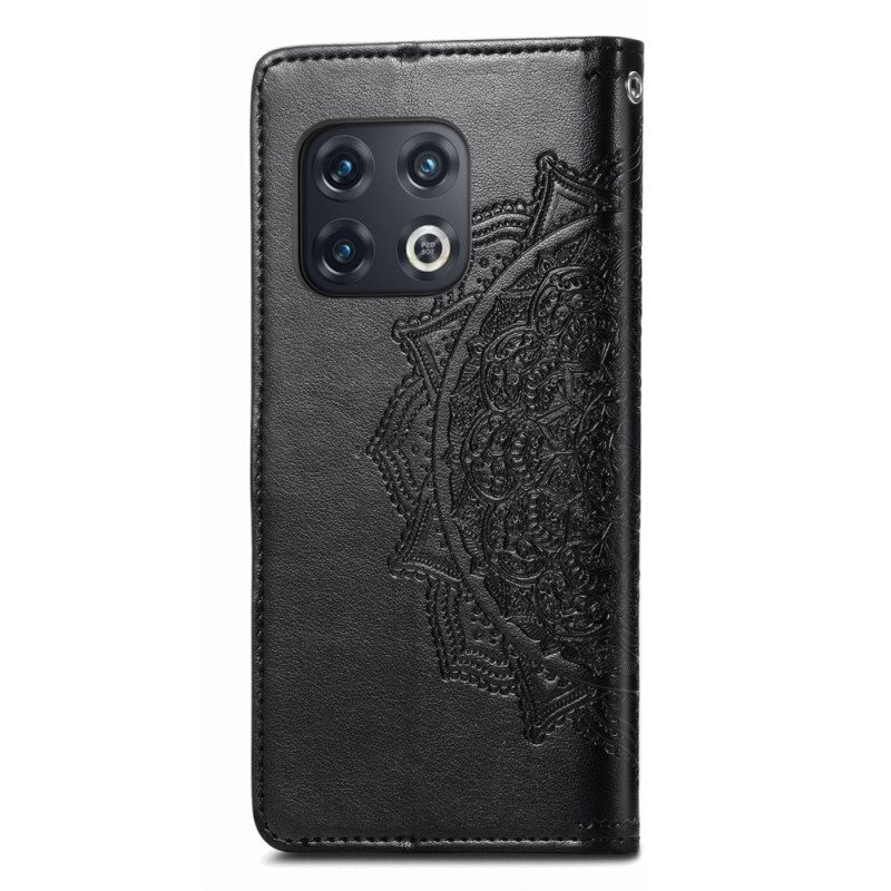 Folio Deksel Til OnePlus 10 Pro 5G Med Kjede Strappy Tribal Mandala