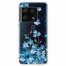 Mobildeksel Til OnePlus 10 Pro 5G Blå Blomster