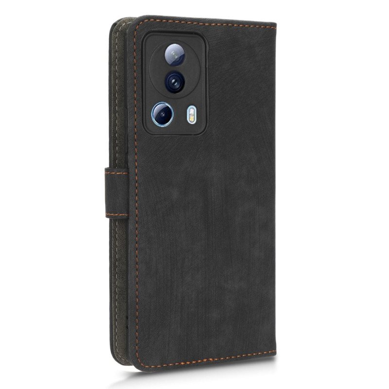 Folio Deksel Til Xiaomi 13 Lite Faux Leather Rfid Og Snor