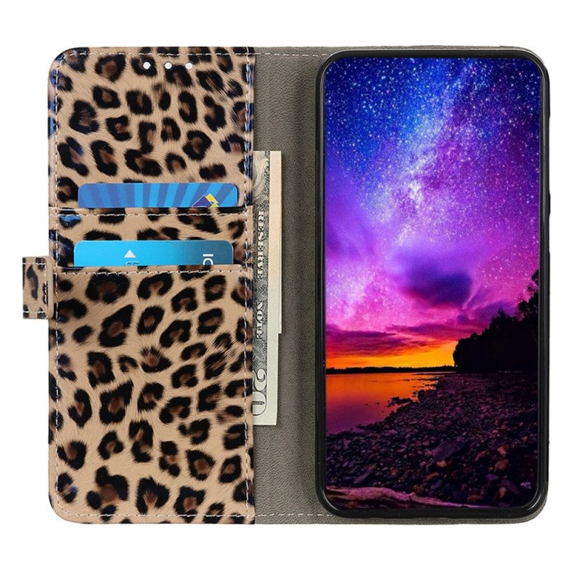 Folio Deksel Til Xiaomi 13 Lite Leopard