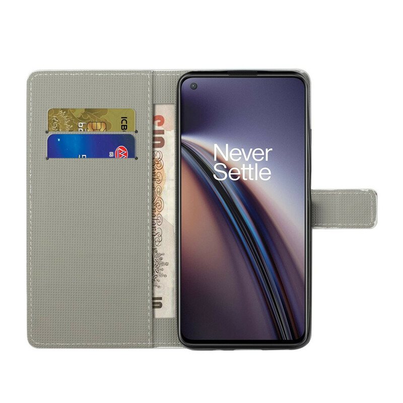 Folio Deksel Til OnePlus Nord 2 5G Galaxy Tegninger