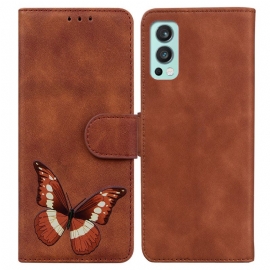 Folio Deksel Til OnePlus Nord 2 5G Skin-touch Butterfly