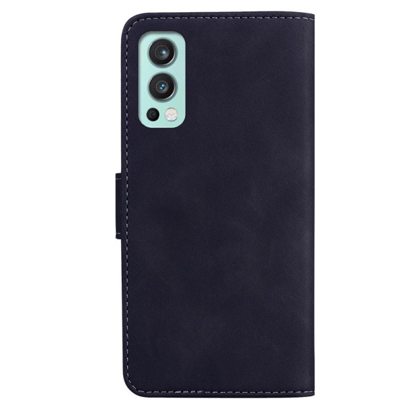 Folio Deksel Til OnePlus Nord 2 5G Skin-touch Butterfly