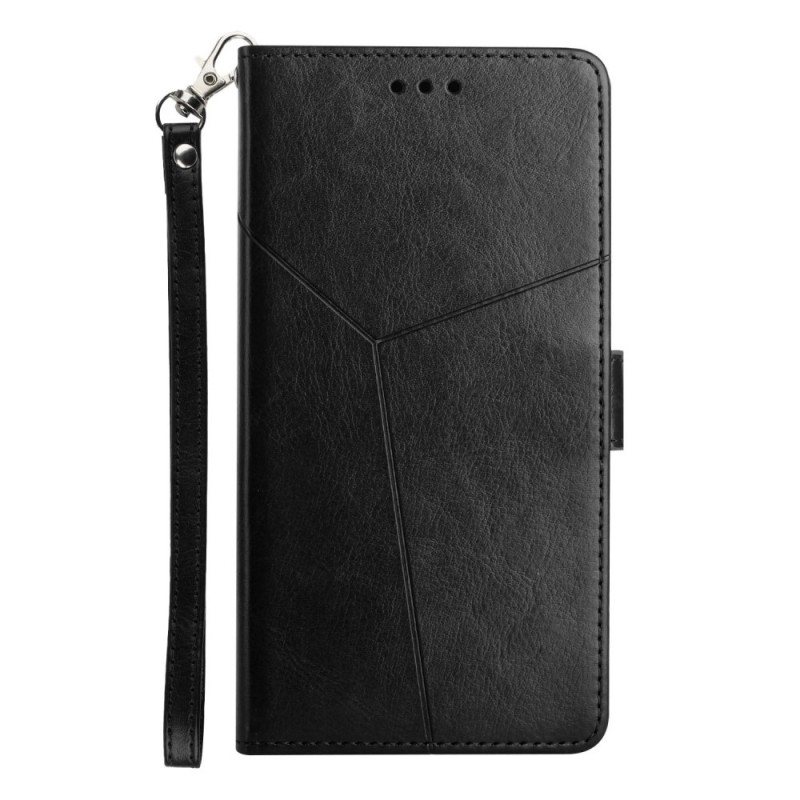 Folio Deksel Til OnePlus Nord 2 5G Stil Leather Geo Y Design