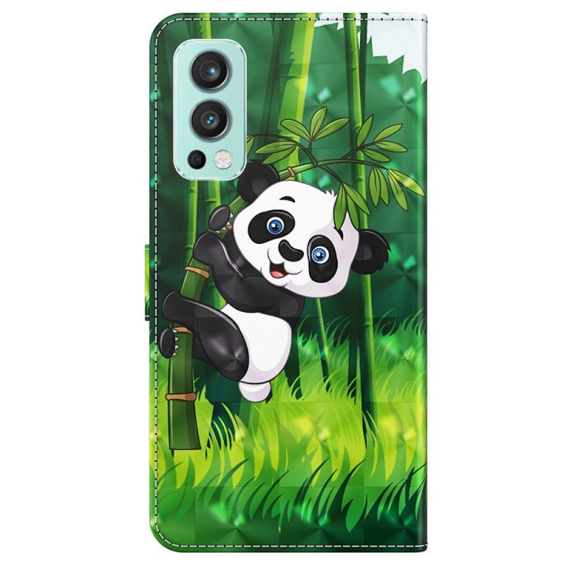 Lærdeksel Til OnePlus Nord 2 5G Panda Og Bambus