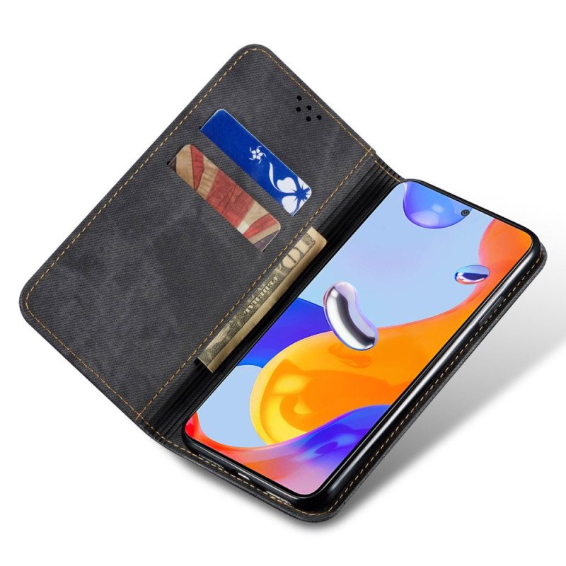 Folio Deksel Poco X6 Pro 5g Jeansstoff