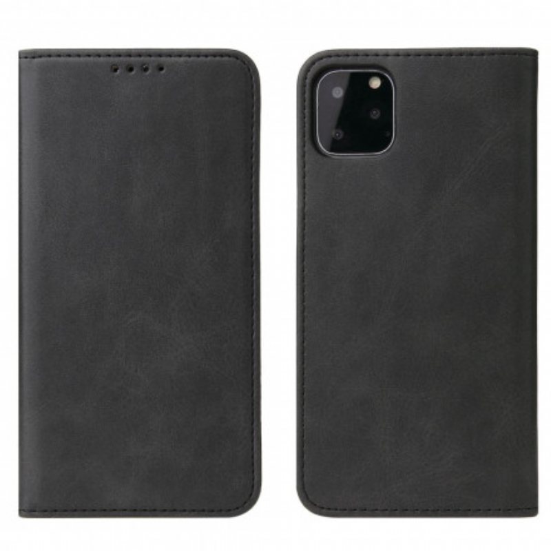 Beskyttelse Deksel Til iPhone 11 Pro Folio Deksel Skinneffekt Business Style Plus