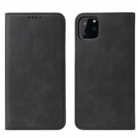 Beskyttelse Deksel Til iPhone 11 Pro Folio Deksel Skinneffekt Business Style Plus